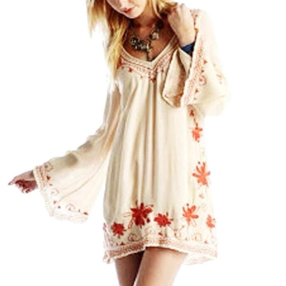 🩵RARE🩵Free people Skyfall long sleeve dress